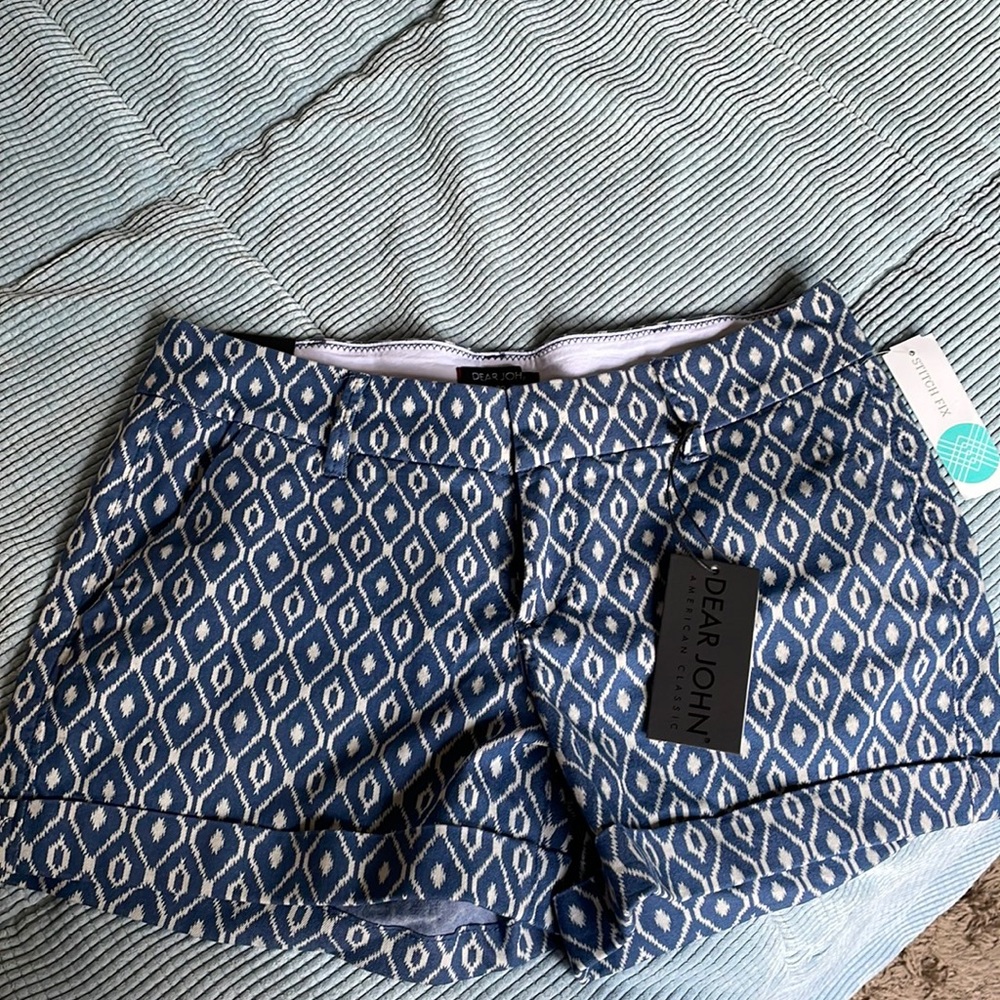 Dear John Finnegan Roll Cuff Printed Short size 10